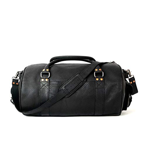 Full Grain Bison Leather Duffle Bag for Men | Ryder Reserve by Buffalo Jackson | Large Size for ...