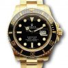 Rolex - Submariner - Solid Yellow Gold - 116618LN - Black Dial - 40mm