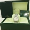 Rolex 116234 Steel & White Gold 36mm Silver Baton Dial Oyster Perpetual Datejust