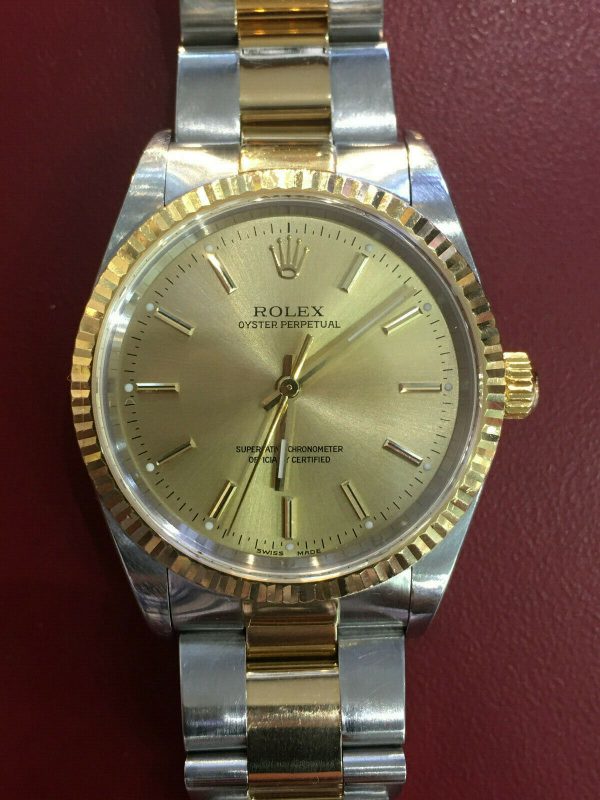 Superb 2001 Rolex Oyster 18K & Stainless-Steel Men’s 14233M (Serviced March 19)