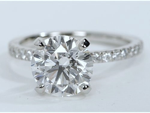 2.29ct Internally Flawless Round Diamond Engagement Ring E-IF GIA certified