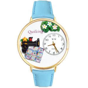 Quilting Watch in Gold Large