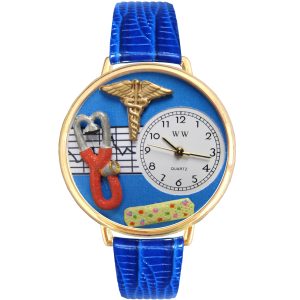 Nurse 2 Blue Watch in Gold Large