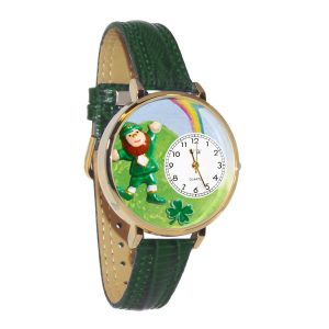 St. Patrick s Day Watch Rainbow in Gold Large