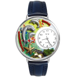 Dolphin Watch in Silver Large