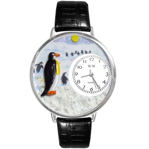 Penguin Watch in Silver Large