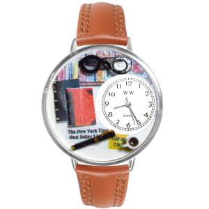 Book Lover Watch in Silver Large