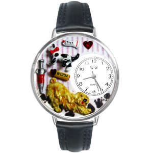 Veterinarian Watch in Silver Large
