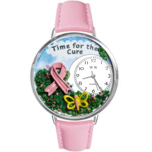 Time for the Cure Watch in Silver Large