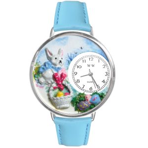 Easter Eggs Watch in Silver Large