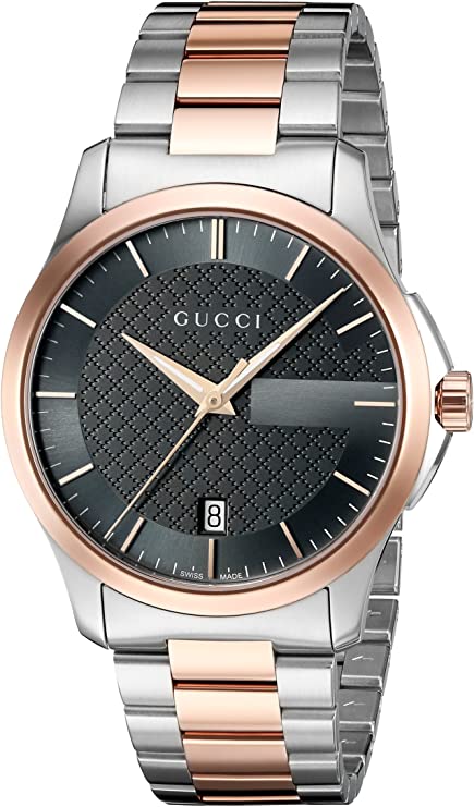 Gucci G-timeless Gray Dial Stainless Steel 38mm Watch YA126446 - Youarrived
