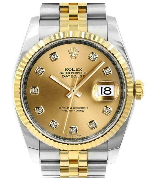 Rolex 36mm Champagne Jubilee Dial Jubilee Stainless Steel Yellow Gold ...