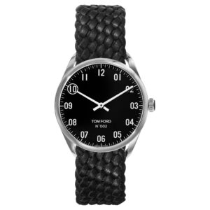 Tom Ford 002 Automatic Black Dial 40mm Watch Polished Stainless